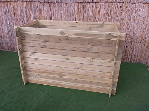 Hochbeet aus Holz von BIHL Stabiler Komposter für den Garten