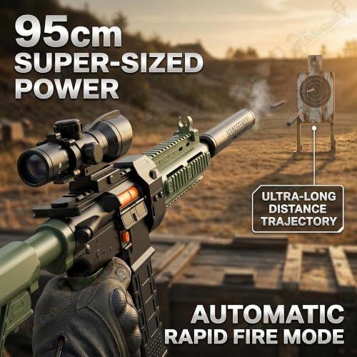 Image of The Little Ones Dart Blaster for Adults Age 15+ Years Above [Rapid Dart Blaster Pro][Fully Automatic]