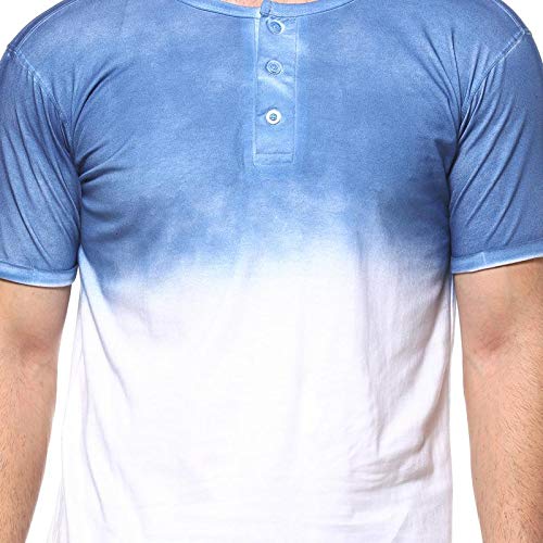Image of CAHOOT Men's Colourblocked T-Shirt for Casual Wear | Crewneck | Long Sleeve | Pull On Closure | Cotton T-Shirt Crafted with Comfort Fit for Everyday Wear