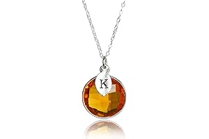 Citrine Birthstone Necklace: Shimmering Style for November
