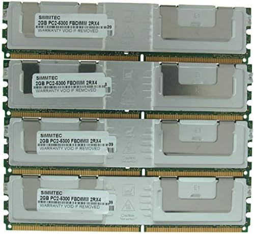 Simmtec 8GB 4x2GB 667MHz DDR2 ECC Fully Buffered FB-DIMM Memory for MA356LL/A Mac Pro