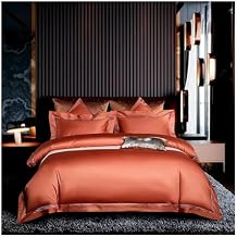 Four-Piece Bedding Set, Deluxe 1000TC Egyptian Cotton Bedding Set 4/6 Piece Double Queen King Size Embroidered Duvet Cover Sheet Pillowcase8,220X240cm 6Pcs