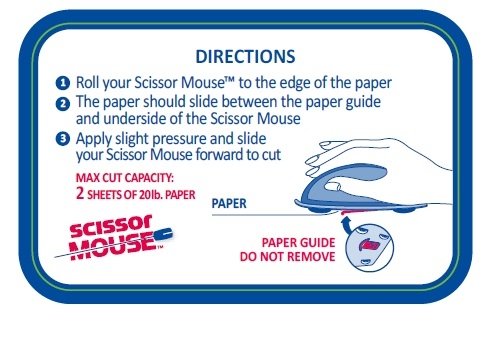 Westcott Scissor Mouse Paper Trimmer, Safe Rotary Cutter For Kids & Crafters, Assorted Colors #TOP1