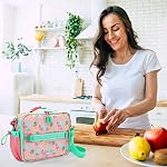 Bentgo Prints Insulated Lunch Bag Set With Kids Bento-Style Lunch Box (Tropical) - Image 5