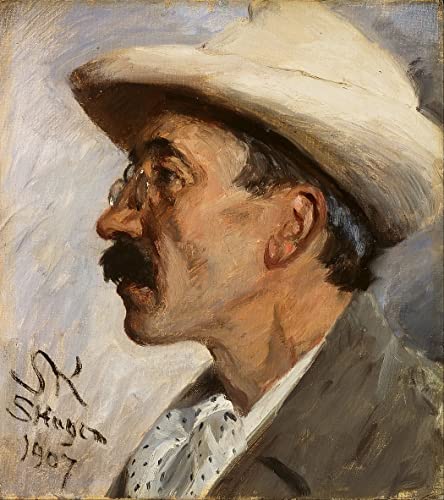 Tableau d'art Julius Paulsen par Krøyer pour habiller un grand mur vide de salon