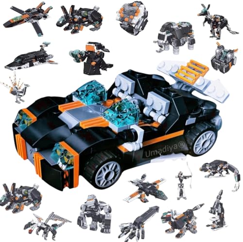 Galaxy Hi-Tech 36-in-1 Magic Building Blocks Set 256+ Pieces Creative Construction Toy for Kids |Includes Instruction Manual Ideal for Boys & Girls Ages 6+ DIY Brick Robot, Car, Jet, Ship Models Galaxy Hi-Tech 36-in-1 Magic Building Blocks Set 256+ Pieces Creative Construction Toy for Kids |Includes Instruction Manual Ideal for Boys & Girls Ages 6+ DIY Brick Robot, Car, Jet, Ship Models