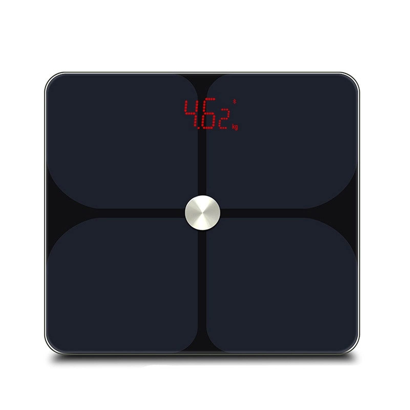 Electronic scale ABS back all-inclusive four-point test fitness bodybuilding fat scale APP body weight (Color : B)-image-43