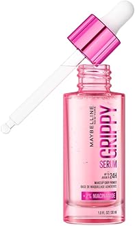 New York Grippy Serum Makeup Primer, Glides On Like A Serum, Up To 24H Wear, Instantly Plumps & Hydrates Skin, +2% Niacinamide, Water-Based Formula, Suitable For All Skin Types (30ml)