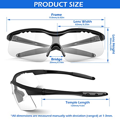 Image of OXG 12 Pack Safety Glasses, ANSI Z87.1 Protective Eyewear for Men Women | UV Protection Anti-Scratch Impact Resistant