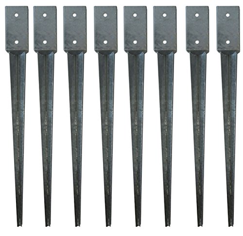 Preisvergleich Produktbild Bodenhülse 710x710x750 Einschlagbodenhülse Pfostenträger Anker Pfostenhalter (8)