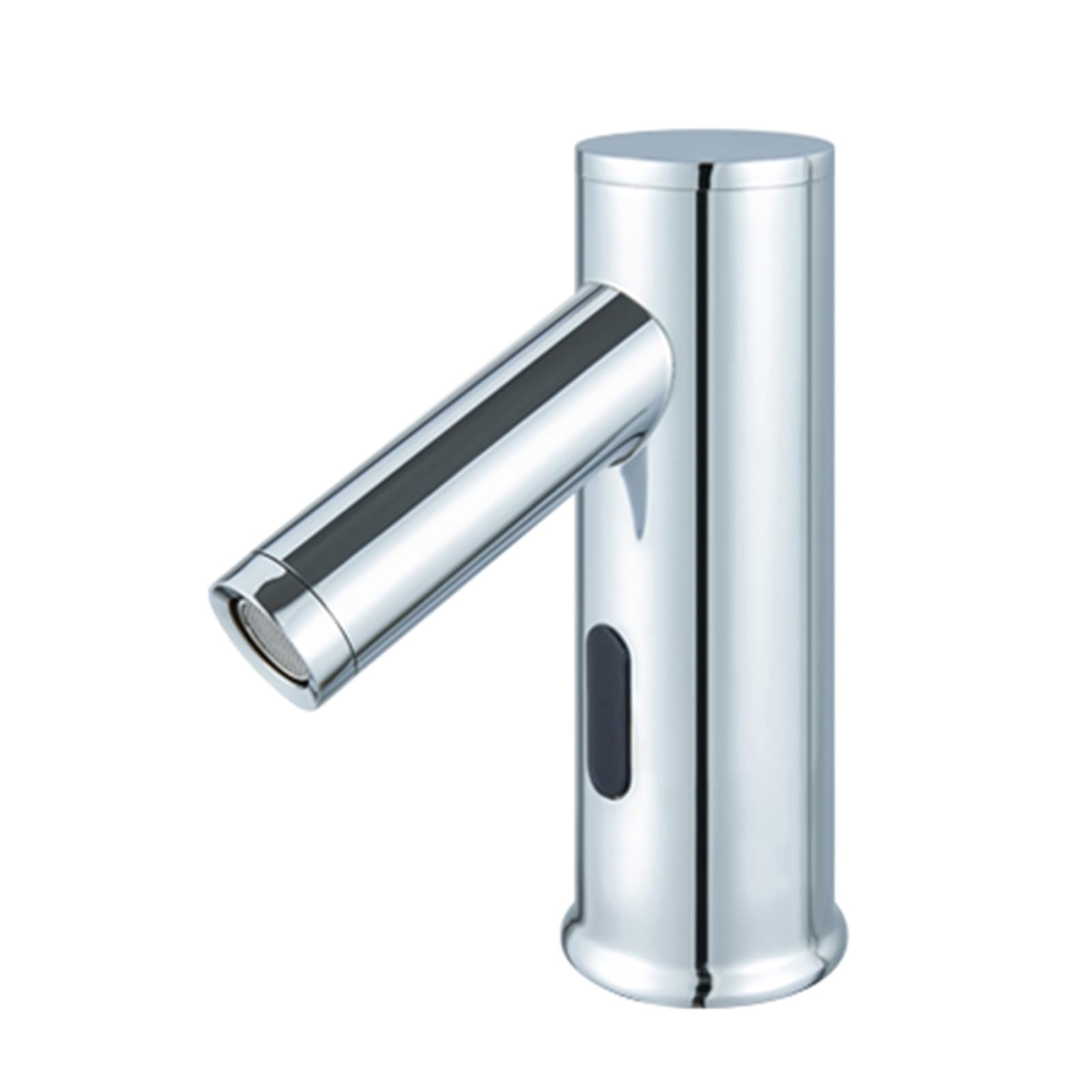 ZYCHSJXA Touchless Basin Tap Chrome Bathroom Sink Taps Mixers Infrared Hot and Cold Water Mixer Sensor Faucet,Low