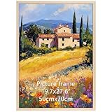 Ditwis Marco 50x70 cm Aluminio Color Madera, para Colgar en la Pared