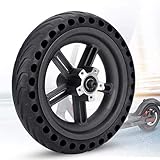 ehua® Roue Arrière Complète, Pneu Plein Xiaomi Trottinette M365/1s/Essential/3, Dure Anti Crevaison Anti dérapant Increvable Solide 8,5 Pouces