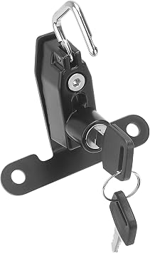 Anti Theft Helmet Lock, Motorcycle Locks Anti-Theft Helmet Security Lock for Honda Rebel CMX 300 500 2017-2023 Motorbike Helmets Hardware Accessories, W/ 2Pcs Keys-Black