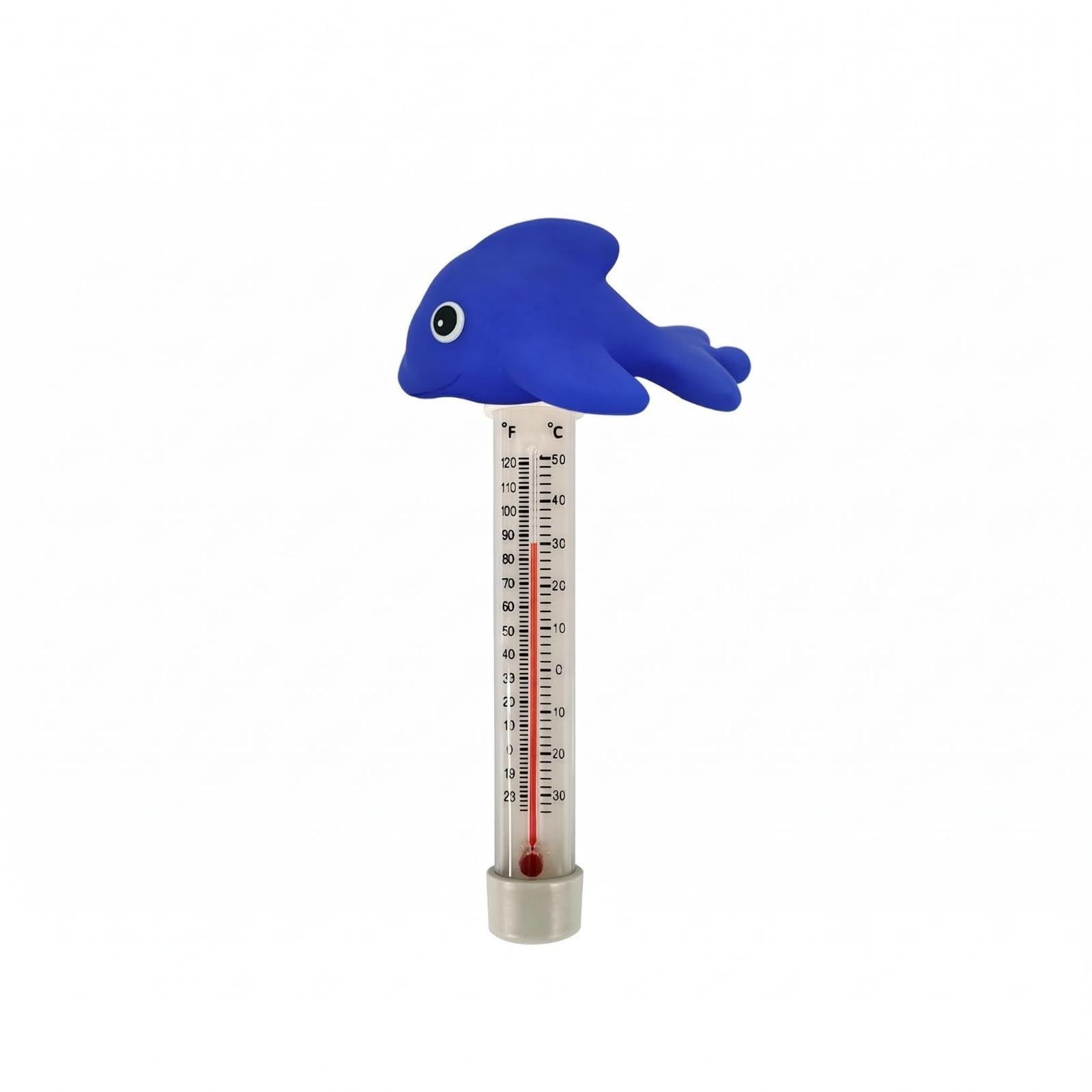 Buoyant Pool Thermometer Dual Scale Spa Thermometer Red Liquid Column Fish-picture-26
