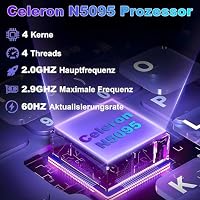 NOTODD Laptop 16 Zoll 12GB RAM 512GB ROM Erweiterungen 2,5" 1 TB SSD, Laptop Win 11 mit 4-Core CPU N5095 (bis zu 2,9 GHz), 1920 * 1200丨5G WiFi丨Bluetooth & Deutsche Tastatur Aufkleber-Purple – Ansicht 2
