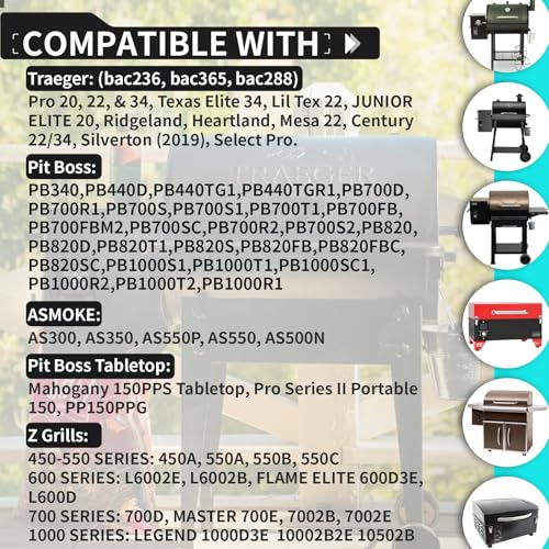 Smart WiFi Universal PID Upgrade Temperature Control Board with APP Smart Control for Pit Boss, Traeger, Z Grills & Smokers – Enhanced Digital Grill Controller Replacement with 1 Hot Rod