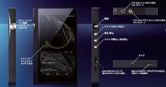 ONKYO digital audio player DPX1A (B) High Resolution