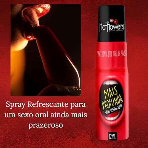 Kit com 3 Mais Profunda Spray Refrescante Para sexo Oral 15ML Hotflowers