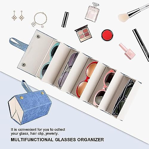 Image of House of Quirk Sunglasses Storage Box, Faux Leather Sunglasses Box