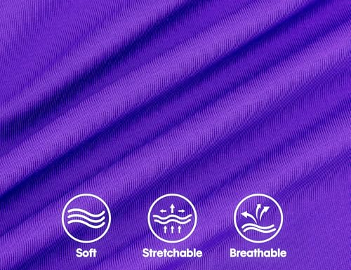 Gnainach Meninas Regata De Dança Para Tamanho 6-7 Anos, Roxa, Casual, Básica, Sem Mangas, Top Curto