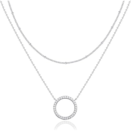 PAVOI 14K Gold Plated Layering Necklaces | Stylish Minimalist Design Pendant Necklaces | Butterfly, Heart, Lock, Evil Eye, Coin, Lightning Bolt, Circle, Cross Pendants for Women