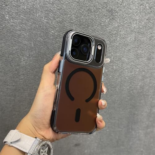 Coque iPhone 14 Plus rigide noire avec anneau aimanté intégré