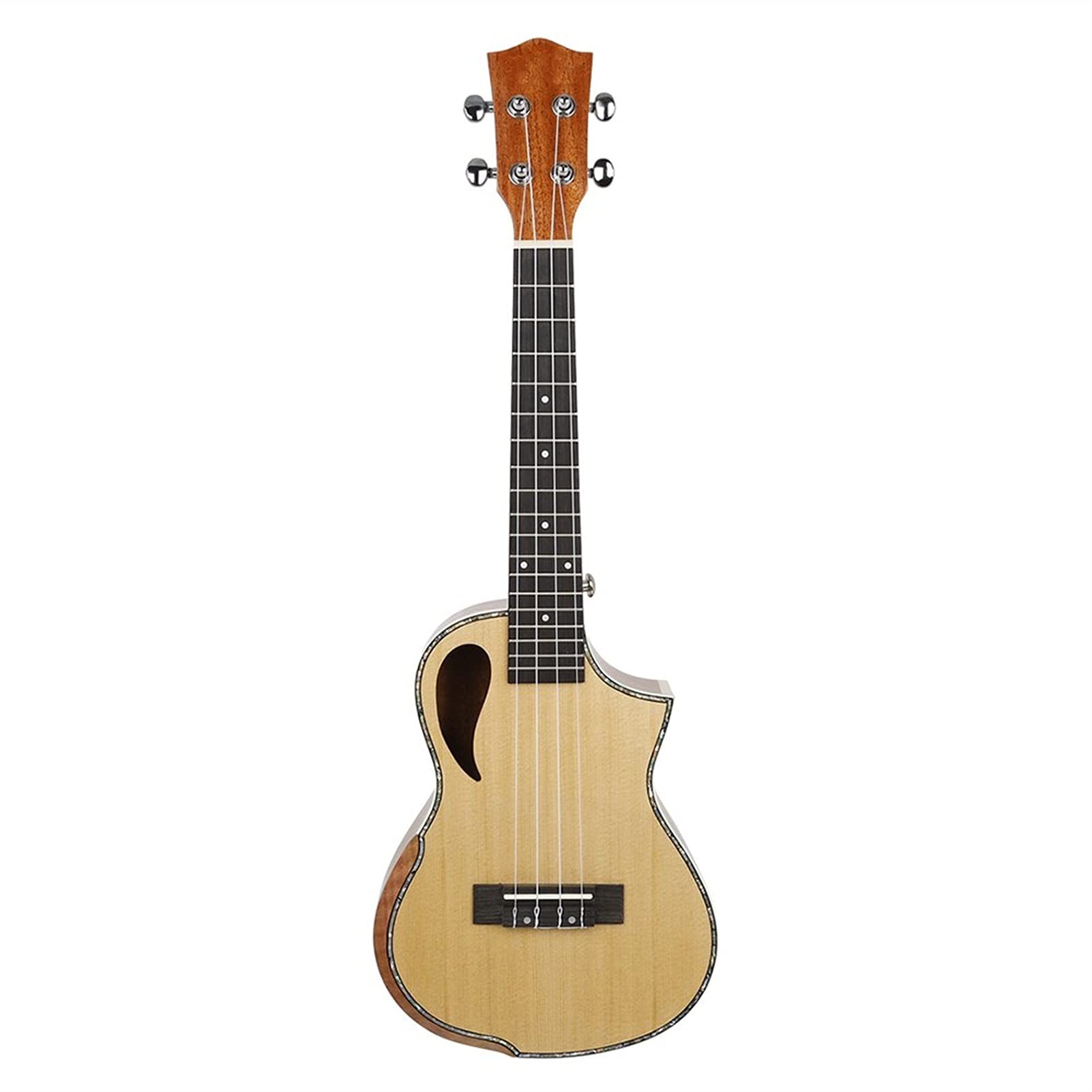 Ukulele koncertowe Początkujący Ukulele 23- calowy Koncert Ukulele Świerkowy Drewno Sopran 4 Struny Hawaiian Gitara Profesjonalne Struszone Instrumenty Muzyczne Z Przypadkiem