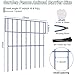 10 Panels Animal Barrier Fence, 10.8ft(L) x 17in(H) No Dig Fences Rustproof Metal Defense Garden Decorative Fences, Dog Rabbits Blocker Fences for Outdoor Yard, with Cable Ties and Cutting Plier