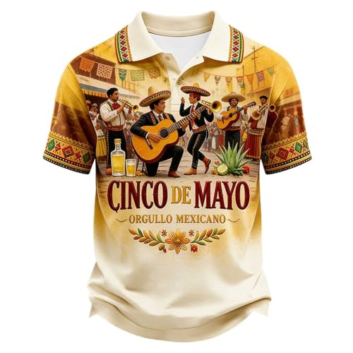 T-shirt homme coton respirant de qualité supérieure au design exclusif de fête mexicaine