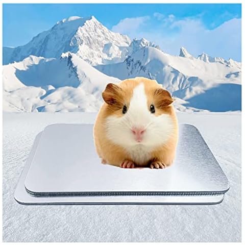 CIAWASEI 2-Pack Hamster Cooling Pads, 12 * 8cm Cooling Pads for Hamsters, Guinea Pigs and Other Small Pets to Stay Cool This Summer - Anti-bite Small Pet Self-Cooling Pads Cover