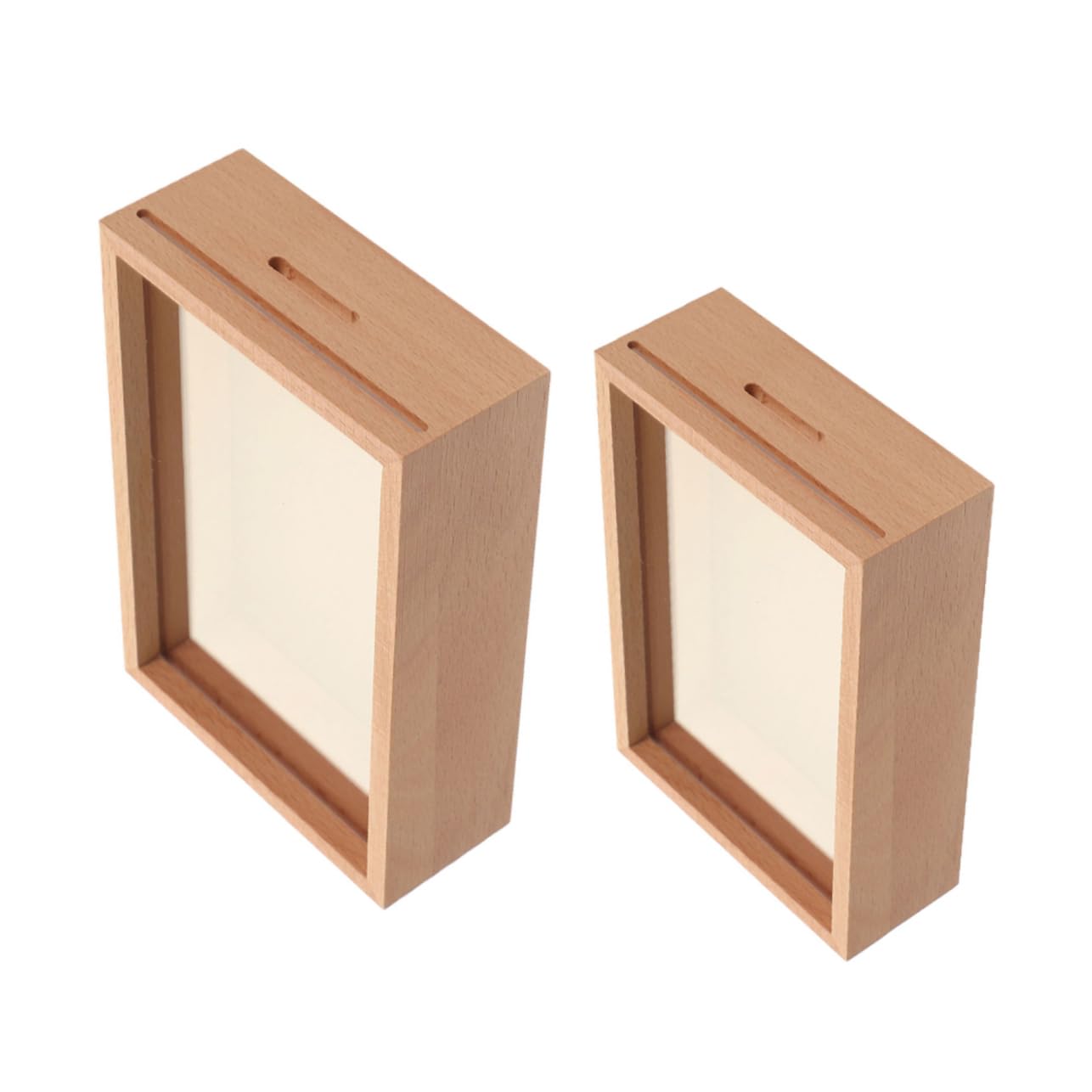 6stücke Teiliges Holz-sparschwein Mit Foto-Rahmen Transparente Spardose Für Tipps Und Münzen Kreative Geldaufbewahrung Für Erwachsene Und Holzbox Mit Hochwertiger Verarbeitung