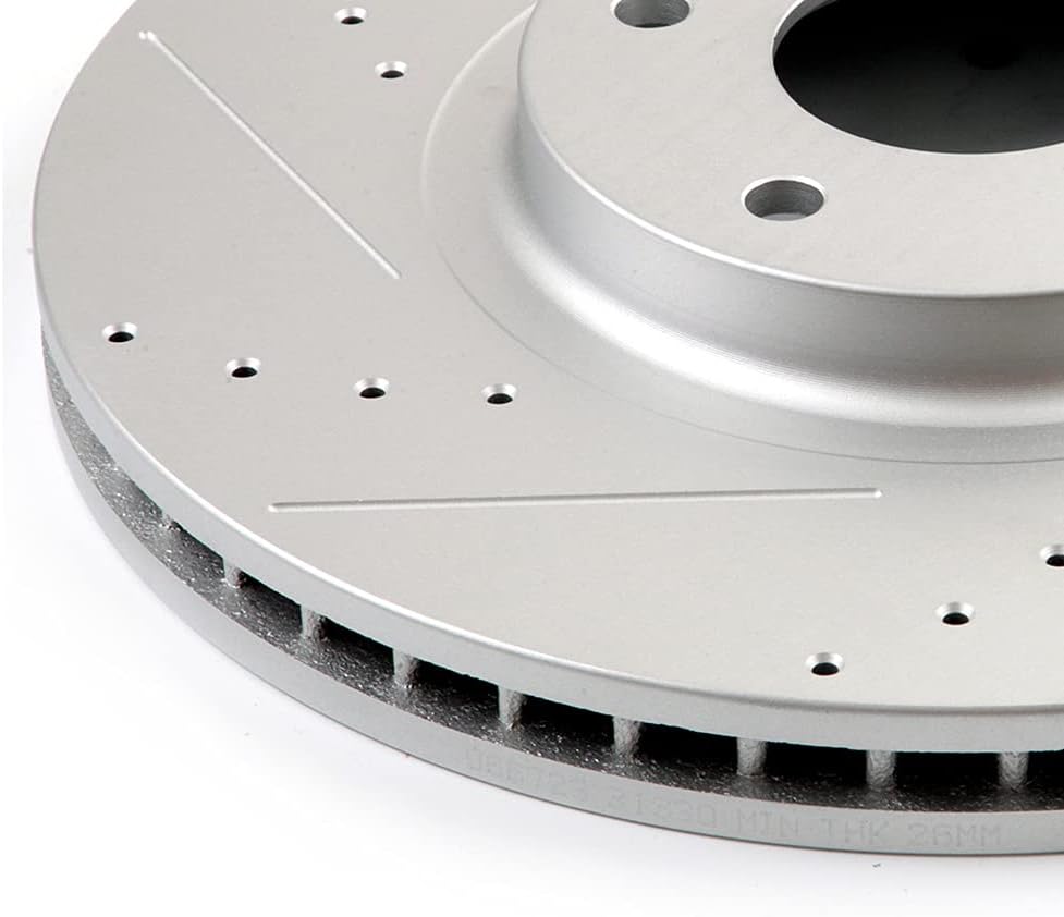 ECCPP Front Rear Brakes Rotor and Ceramic Brake Pad fit for Infiniti EX35 EX37 G25 G35 G37 M35 M45 Q40 QX50,06-09 for Nissan 350Z,09-17 for Nissan 370Z