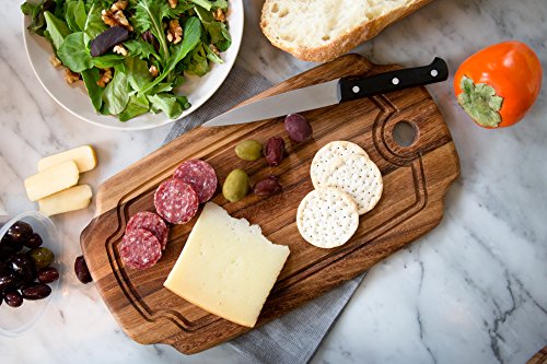 Ironwood Gourmet Rectangular Pinehurst Serving Board, Acacia Wood #TOP3