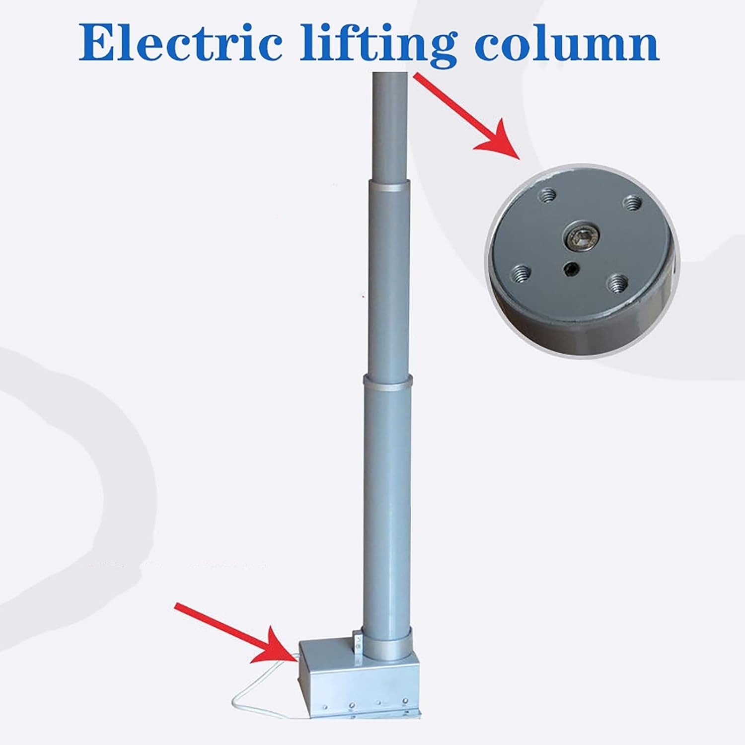 Soporte eléctrico de pared para TV con control remoto para pantallas LED de 66 a 190 cm, cubierta abatible de 90°, apto para techo de 700 mm