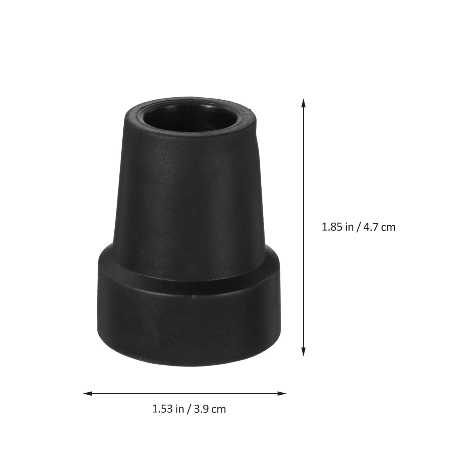 TOVINANNA Walking Cane Tips, 6Pcs Rubber Cane Tips Set, Replacement Walking Cane Accessories for Seniors Walking Stick