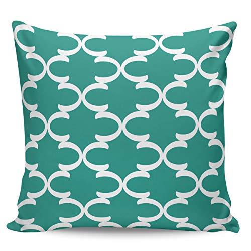 Winter Rangers Dekorativer Kissenbezug - Gitter-Kollektion, marokkanisches Gittermuster, grün, ultraweicher Kissenbezug…