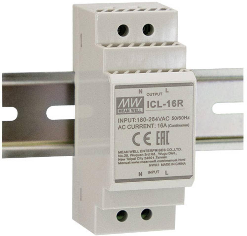 Mean Well ICL-16R Inrush Current Limiter Series: ICL-16R/L for Inductive and Capacitive Loads Grey Protective Class