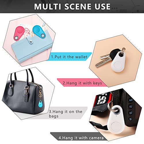 Konohan 8 Pack Key Finder Locator Anti Lost Gps Tracker Wireless Anti Lost Alarm Sensor Device Finder Mini Pet Gps Tracker For Locating Phone Keys Wallets Luggage Item Finder thumb #3