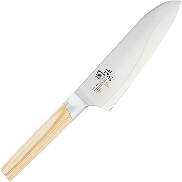 Kai Corporation AE5254 Santoku Knife, Seki Sonroku 10,000CL, 6.5 inches 165 mm, Made in Japan