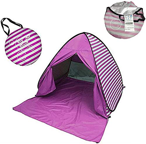 Carpa de playa automática pop up UV para 2-3 personas rosa miniatura 2