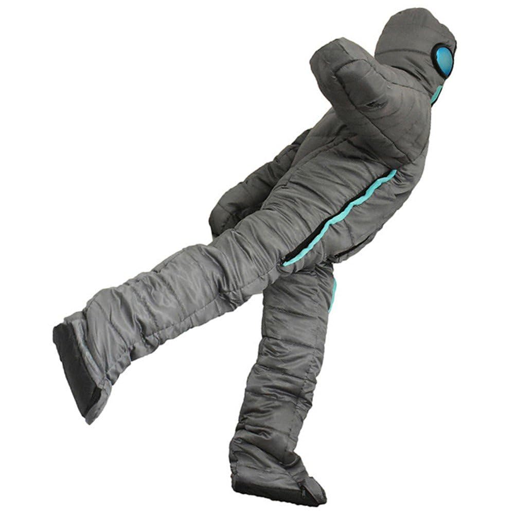 Sac de couchage en forme d'homme pour randonnée en plein air et bivouac