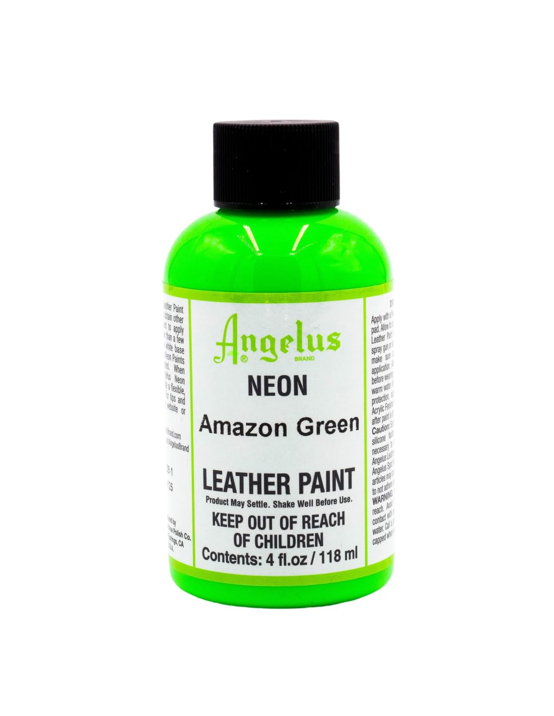 Angelus Neon Acrylic Leather Color Green Size: 118ml