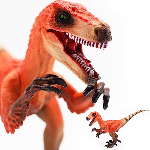 Gemini& Genius Velociraptor Dinosaur Action Figure With Movable Jaw And Hands, Great Action Figure Gifts, Collection And Room Decoration For Kids #TOP2