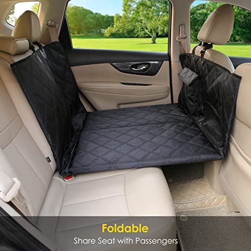 Back Seat Extender for Dogs, Dog Car Seat Cover Hard Bottom for Back Seat Bed for Car Camping Mattress, Dog Hammock Non Inflatable Car Bed Mattress for Car SUV Truck (Black) Back Seat Extender for Dogs, Dog Car Seat Cover Hard Bottom for Back Seat Bed for Car Camping Mattress, Dog Hammock Non Inflatable Car Bed Mattress for Car SUV Truck (Black)