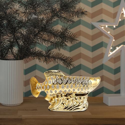 Poisson décoratif en céramique Gatuida petit format pour bureau