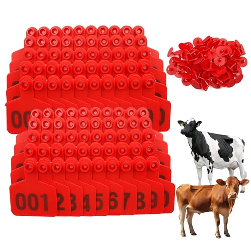 Étiquettes d'oreille de bétail numérotées pour l'identification des vaches - 4