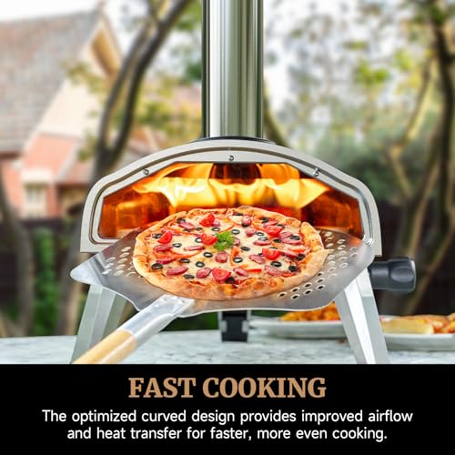 Iseasy 4104102 Pizza Oven Outdoor 12 Inch Wood Fire Pizza Ovens Pellet Pizza Stove thumb #1
