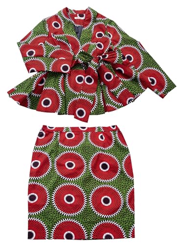 African Clothes for Women Wedding Ankara Dashiki Party Outfits 2 Piece Set African Top and Skirts Lady African Attire3