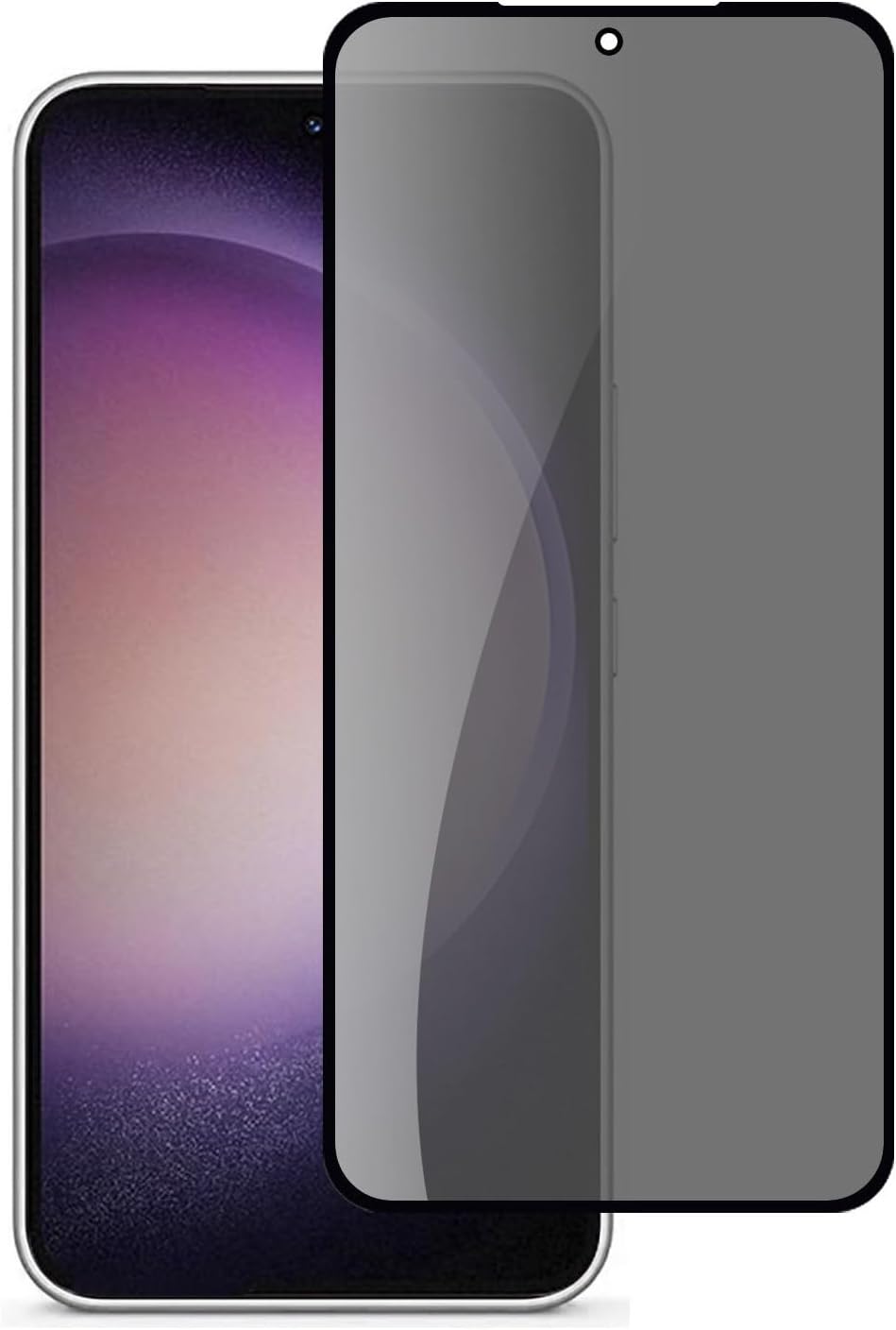 Samsung Galaxy S23 FE Front Screen Privacy Screen Protector Anti-Spy Tempered Glass Film 9H Hardness Scratch Resistant Bubble Free Glass Screen Protector for Samsung Galaxy S23 FE 5G